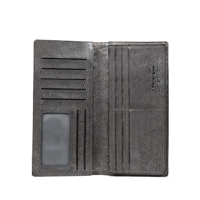 Long bi-fold wallet